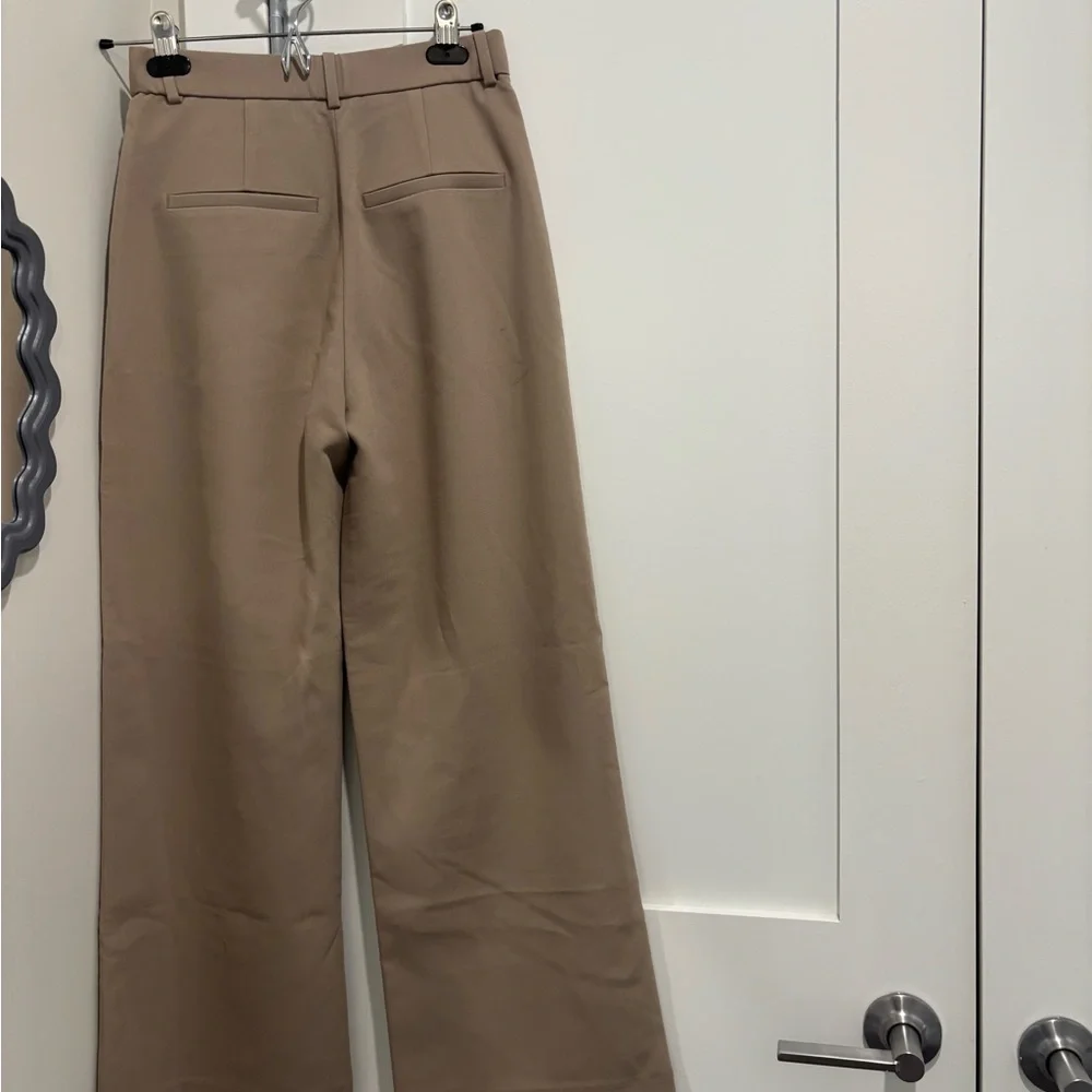 Abercrombie & Fitch Tan Wide Leg Trousers - Picture 4 of 4